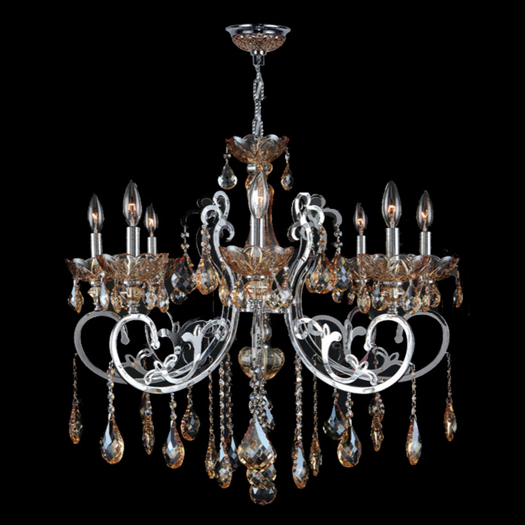 Worldwide Kronos W83109C30-AM Chandelier Light - Polished Chrome