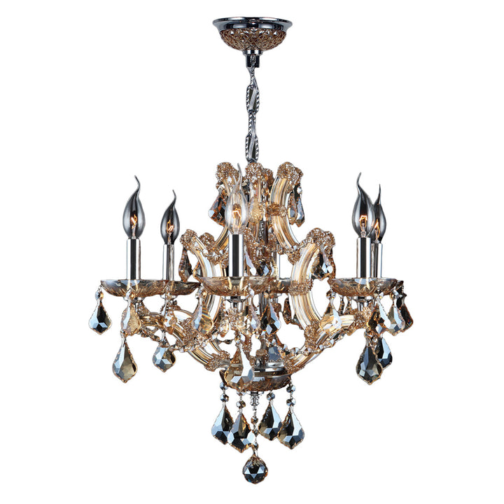 Worldwide Maria Theresa W83117C20-AM Chandelier Light - Polished Chrome