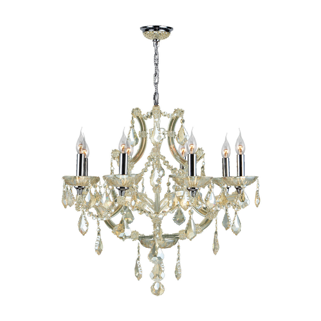 Worldwide Lyre W83118C26-GT Chandelier Light - Polished Chrome