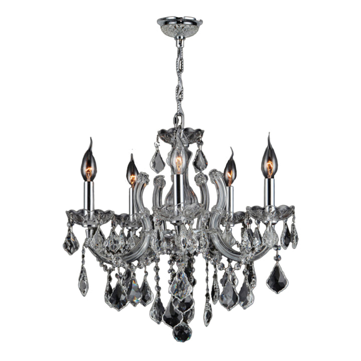 Worldwide Catherine W83120C18-CL Chandelier Light - Polished Chrome