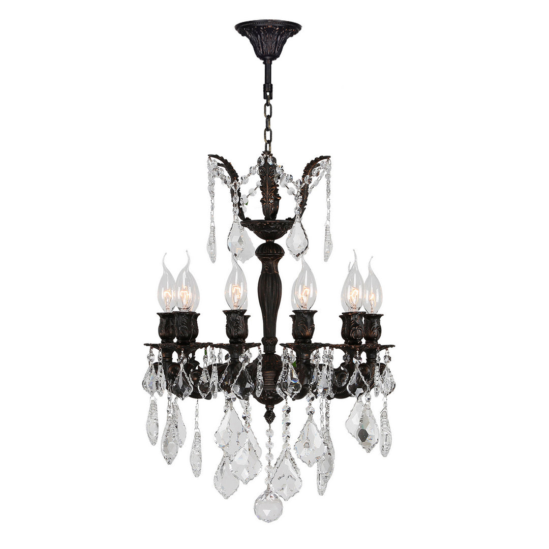 Worldwide Versailles W83322F17 Chandelier Light - Dark Bronze