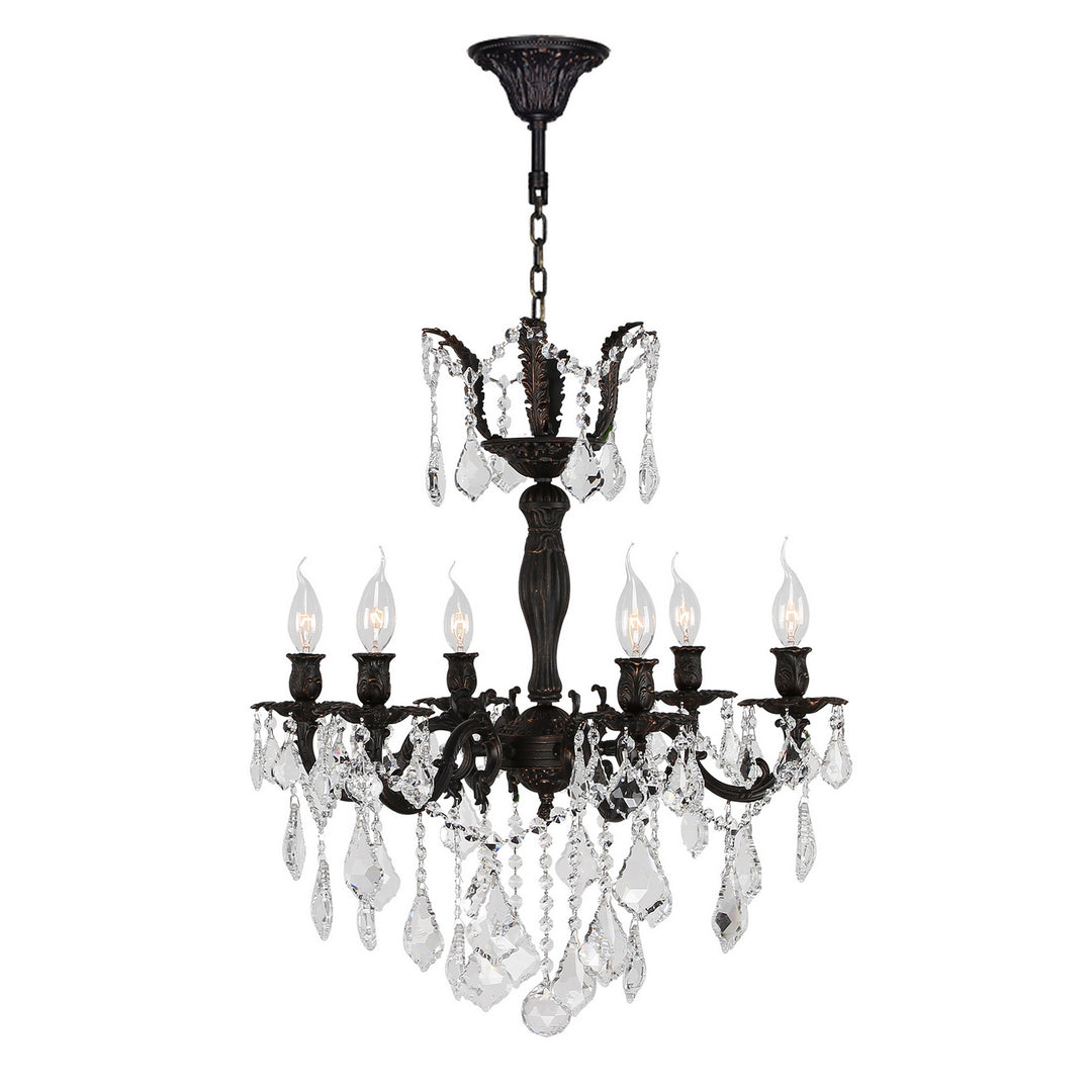 Worldwide Versailles W83328F23 Chandelier Light - Dark Bronze