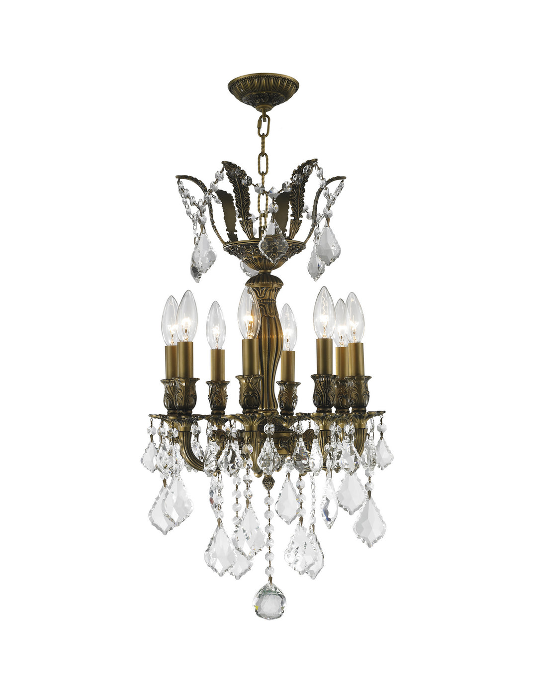 Worldwide Versailles W83332B14 Chandelier Light - Antique Bronze