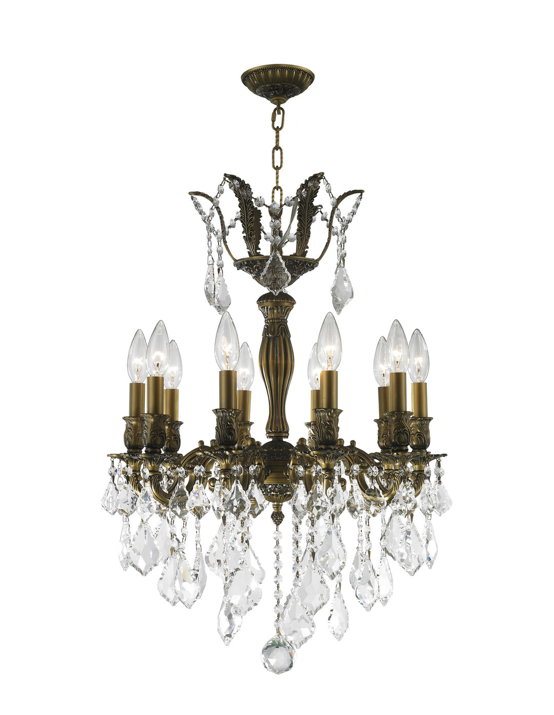Worldwide Versailles W83335B19 Chandelier Light - Antique Bronze