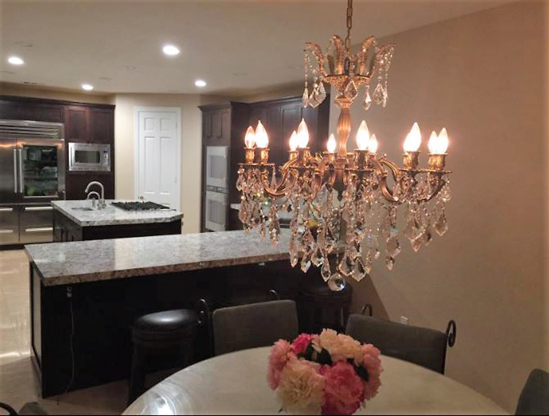 Worldwide Versailles W83341B27 Chandelier Light - Antique Bronze