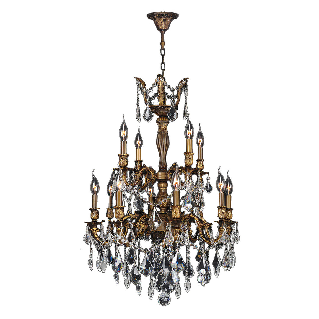 Worldwide Versailles W83346B24 Chandelier Light - Antique Bronze