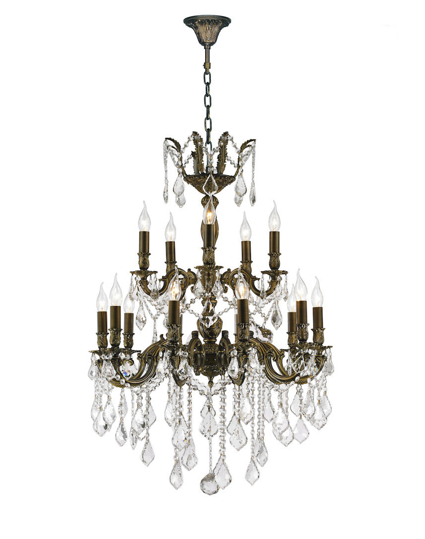 Worldwide Versailles W83348B24 Chandelier Light - Antique Bronze