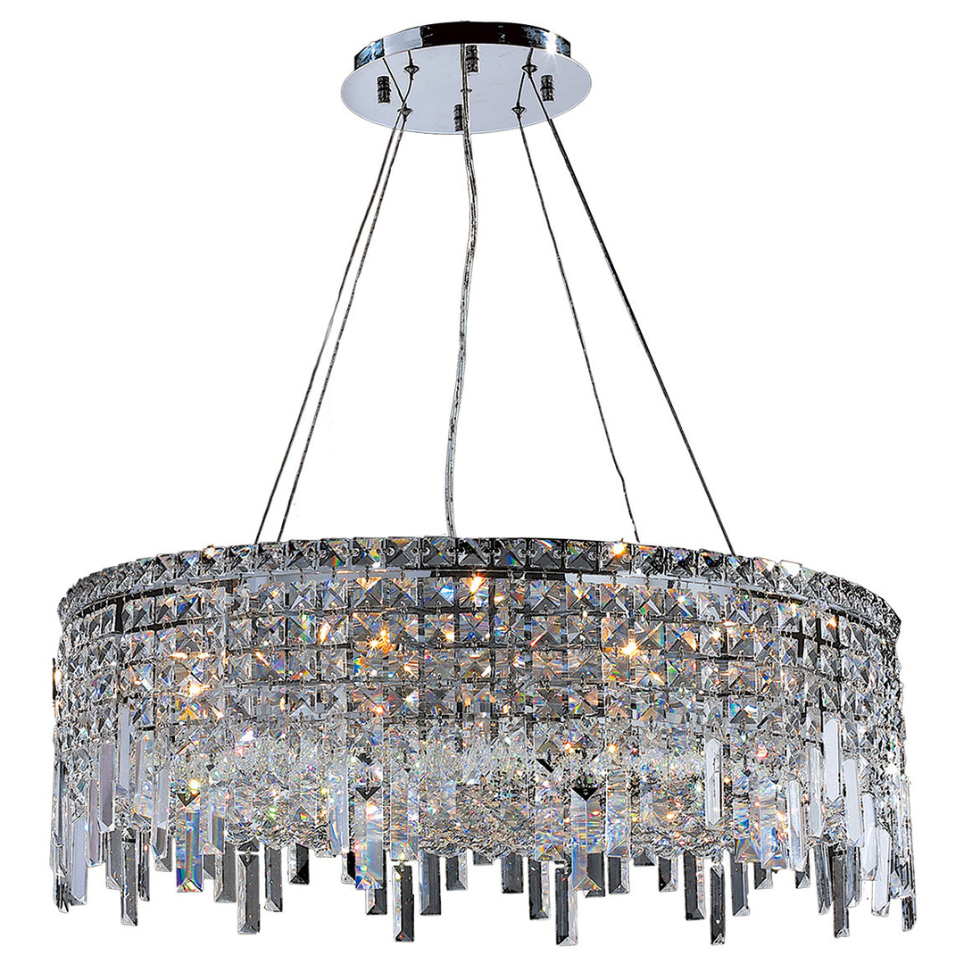 Worldwide Cascade W83603C28 Chandelier Light - Polished Chrome