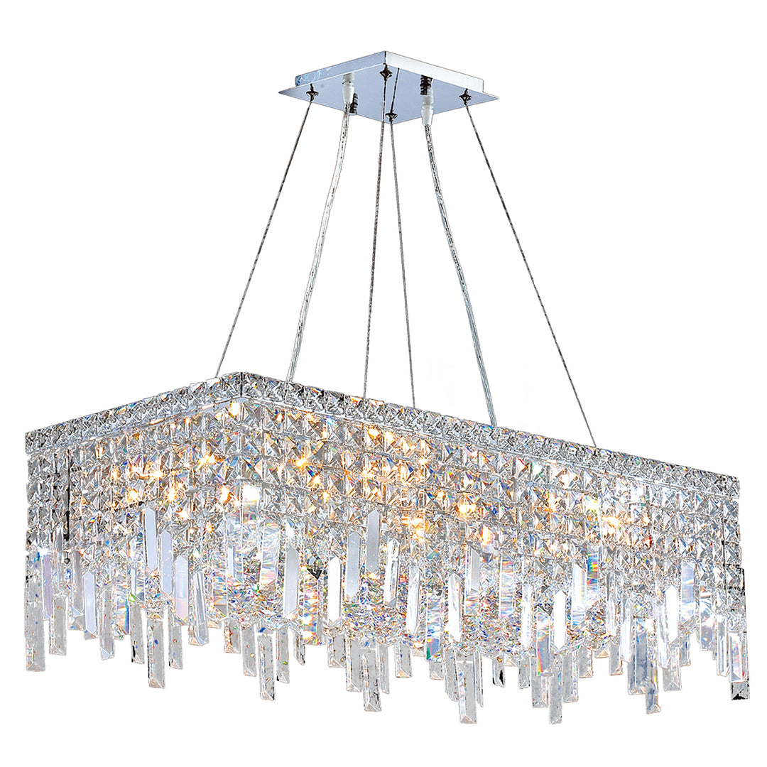 Worldwide Cascade W83625C28 Chandelier Light - Polished Chrome