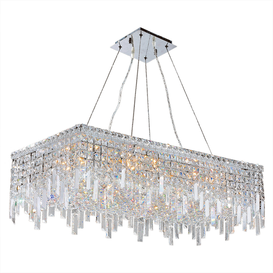 Worldwide Cascade W83626C32 Chandelier Light - Polished Chrome