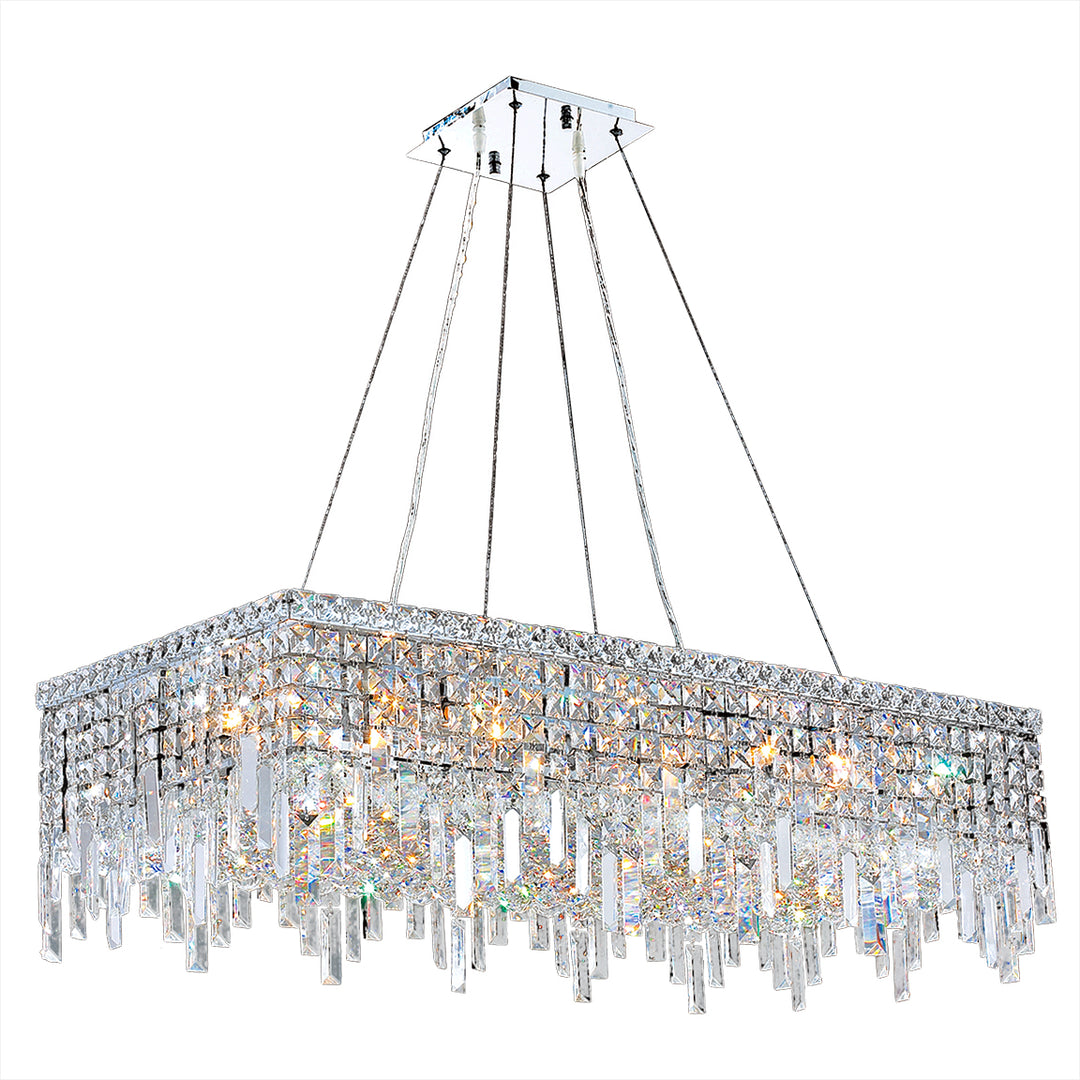 Worldwide Cascade W83627C36 Chandelier Light - Polished Chrome