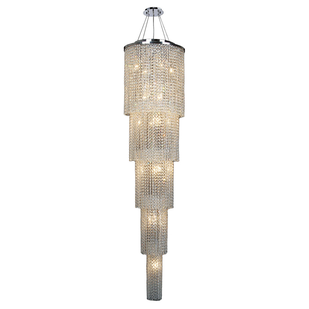 Worldwide Prism W83710C16-5T Chandelier Light - Polished Chrome