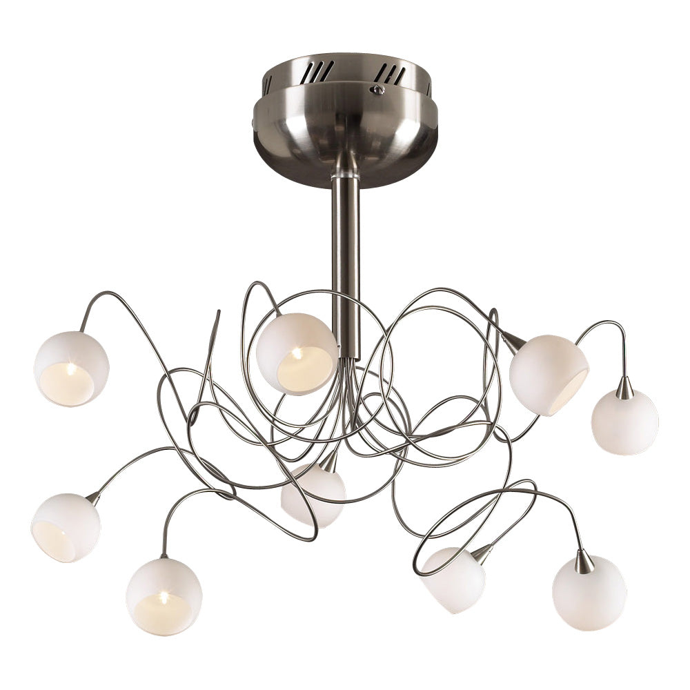 PLC Fusion 6039 SN Ceiling Light - Satin Nickel