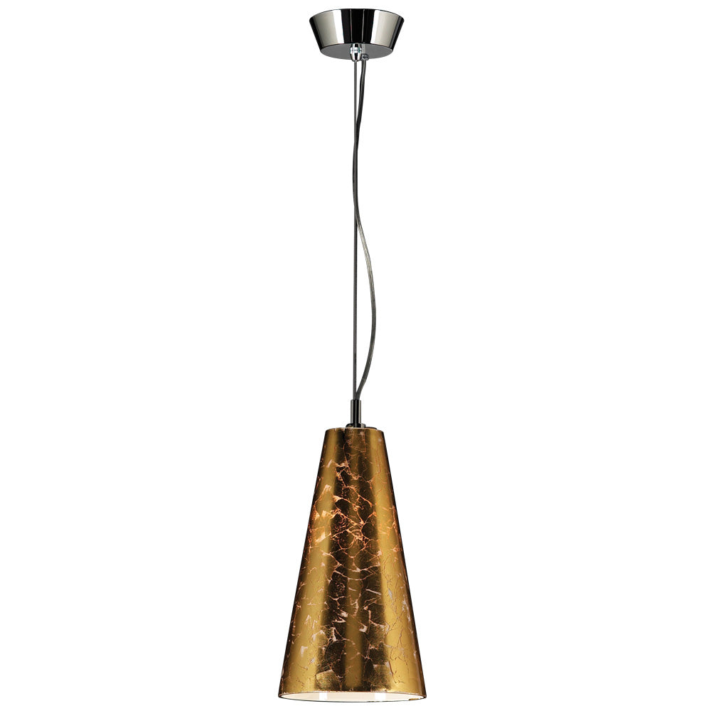 PLC Baolis 76011 GOLD Pendant Light - Polished Chrome