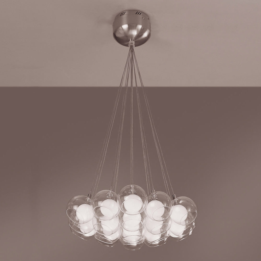 PLC Hydrogen 86620 SN Chandelier Light - Satin Nickel