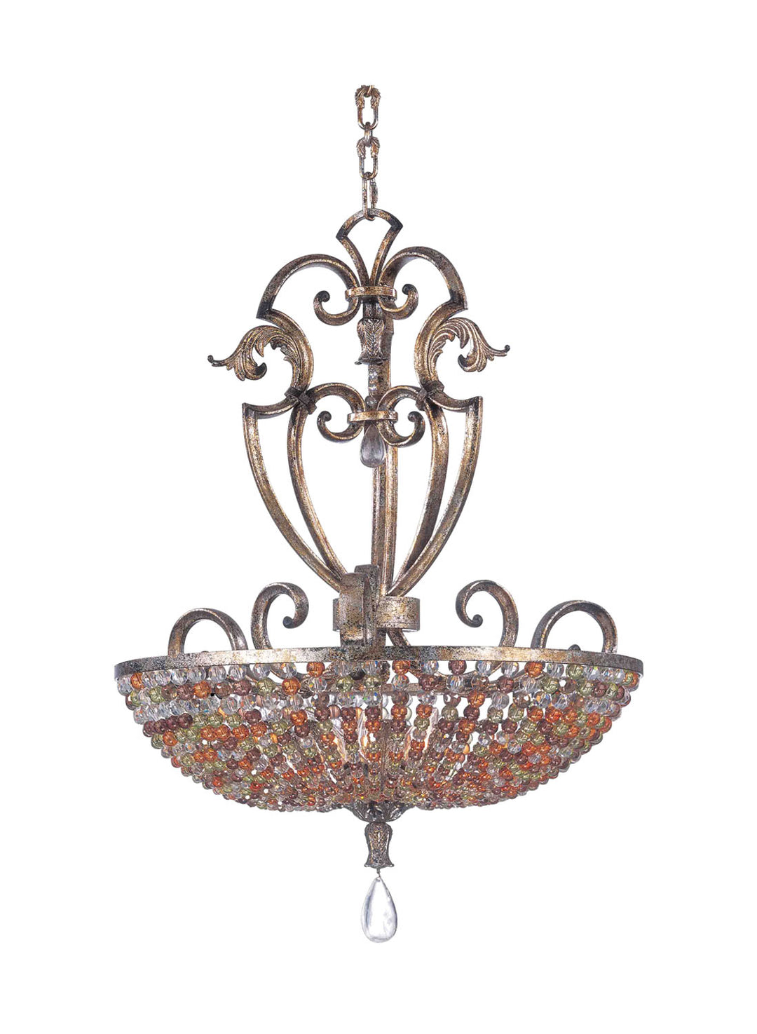 Kalco Chesapeake 2566AF Pendant Light - Antique Silver Leaf