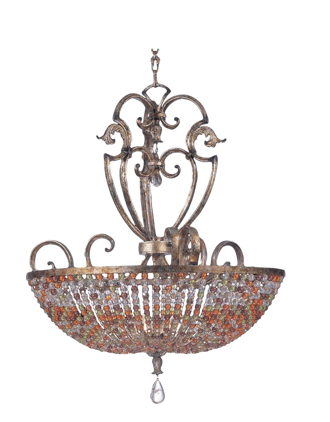 Kalco Chesapeake 2567AF Pendant Light - Antique Silver Leaf