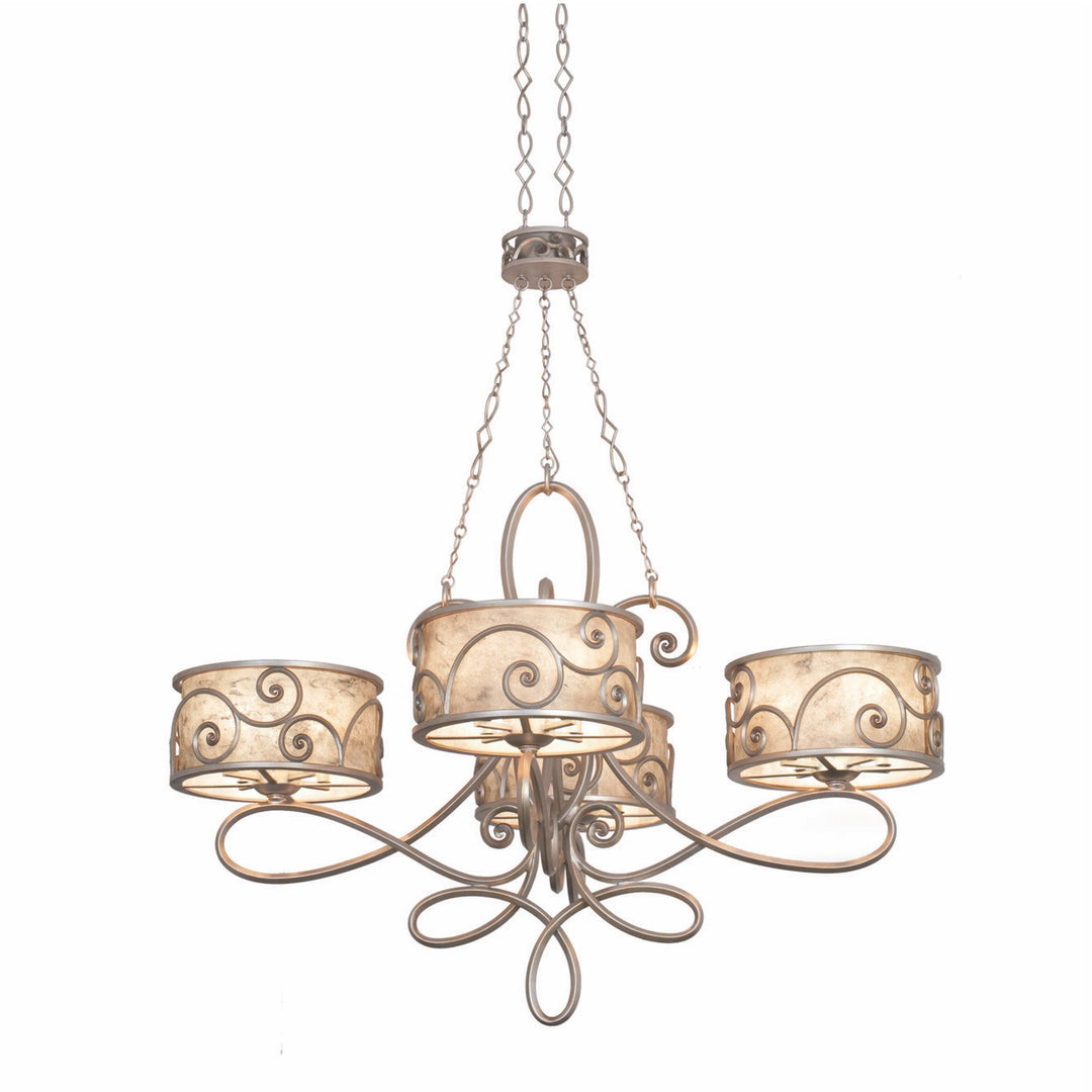 Kalco Windsor 5412SV Chandelier Light - Aged Silver