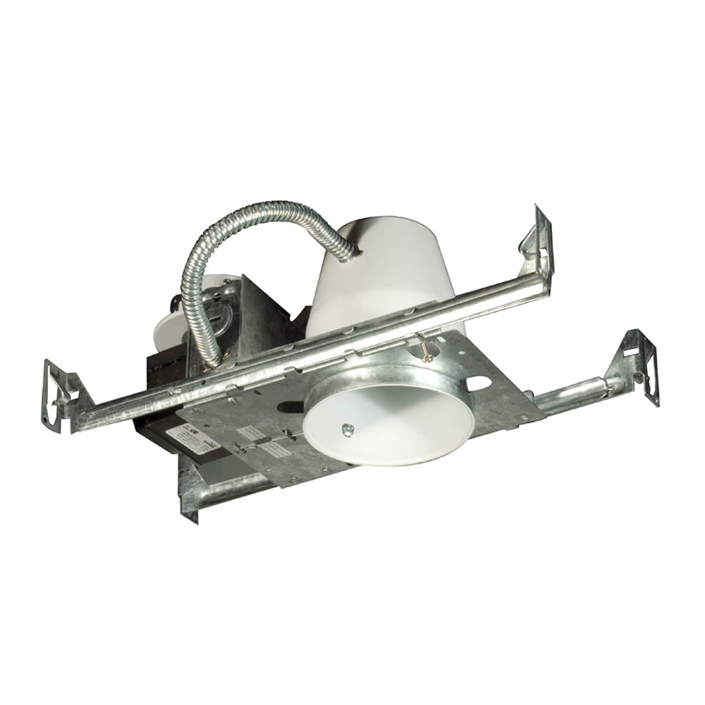 Jesco Lighting LV4000B Housing 4`` Non-Ic Universal Housing For New Construction Recessed Light Pewter, Nickel, Silver