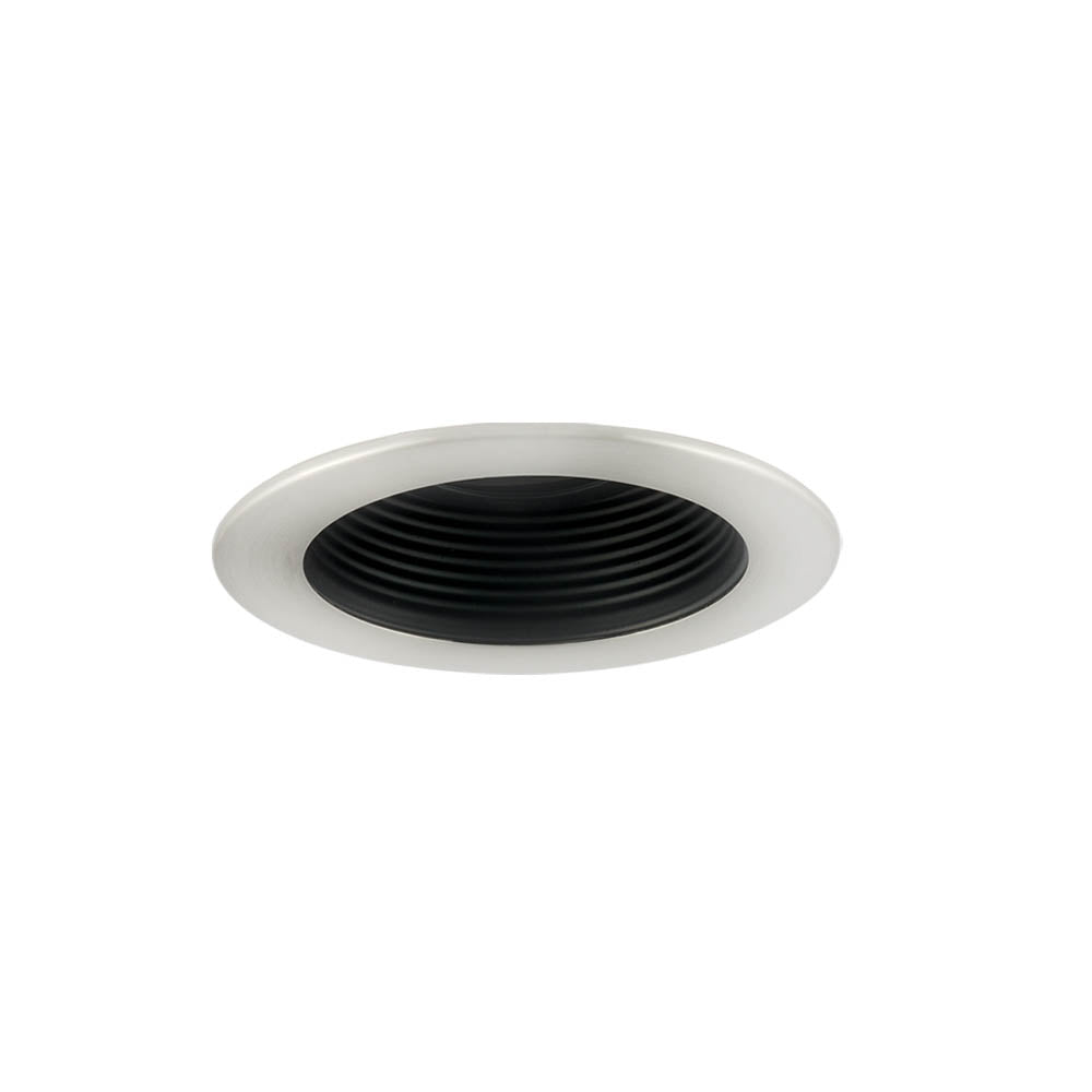 Jesco Lighting TM301BKCH Step Baffle Step Baffle Recessed Lighting Trim Recessed Light Black