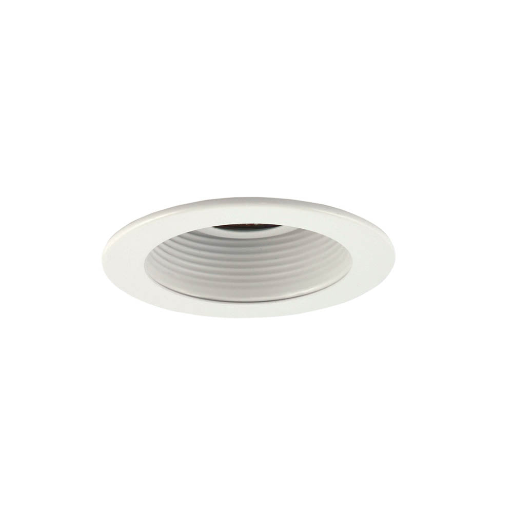 Jesco Lighting TM301WHWH Step Baffle Step Baffle Recessed Lighting Trim Recessed Light White