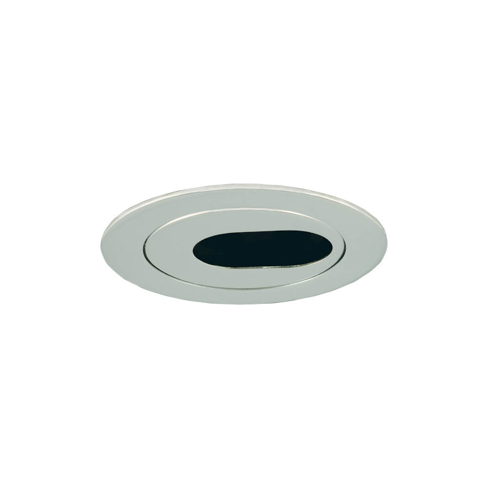 Jesco Lighting TM303CH Oval Slot Oval Slot Aperture Recessed Lighting Trim Recessed Light Chrome