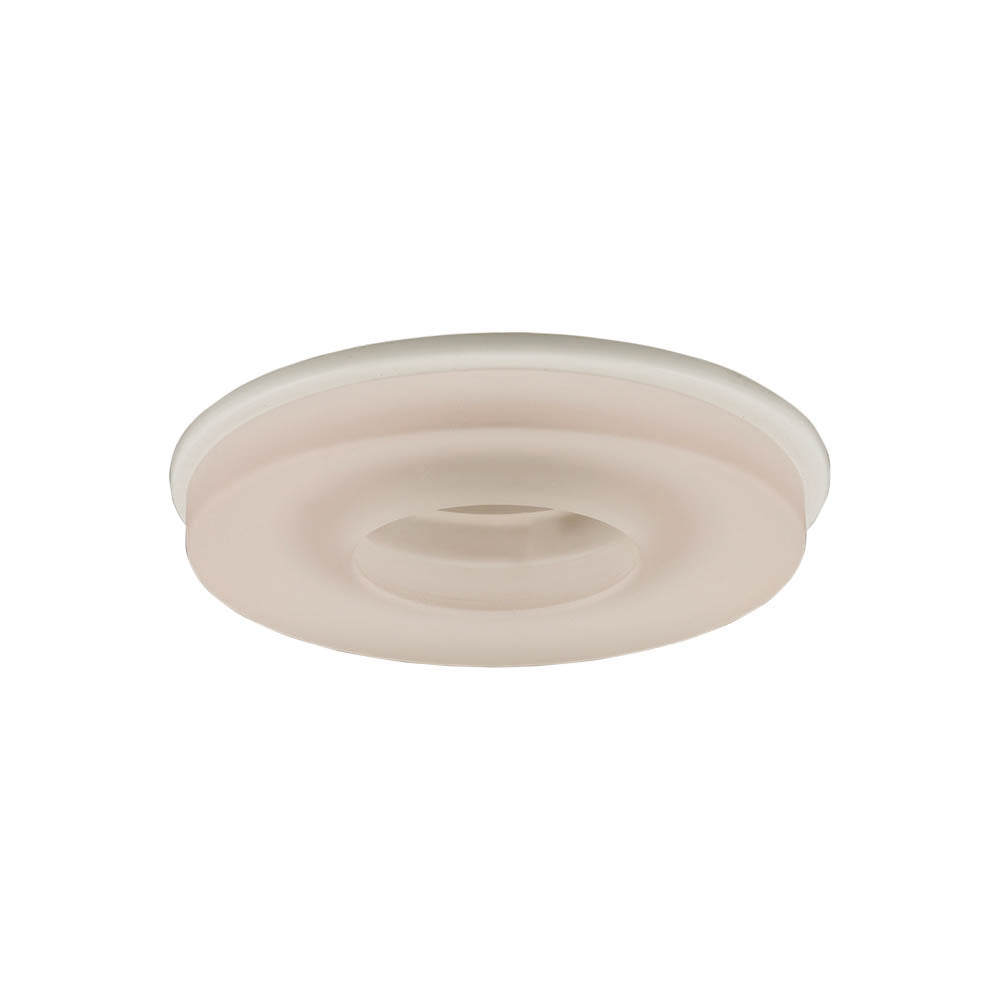 Jesco Lighting TM320PK Etched Glass Etched Glass Disk Recessed Lighting Trim Recessed Light Bronze / Dark