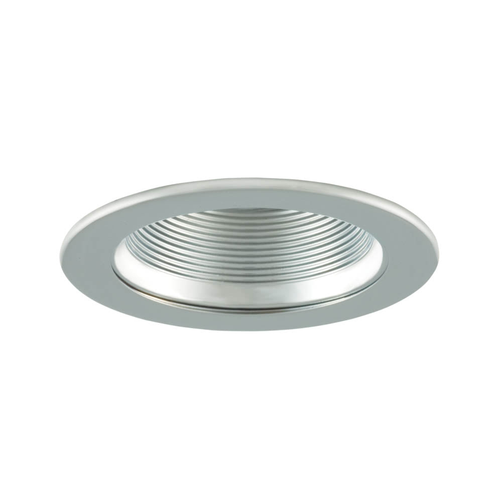 Jesco Lighting TM401CHCH Step Baffle Step Baffle Recessed Lighting Trim Recessed Light Chrome