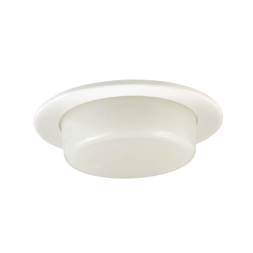 Jesco Lighting TM410WH Dropped Dish Shower Dropped Dish Shower Recessed Lighting Trim Recessed Light White