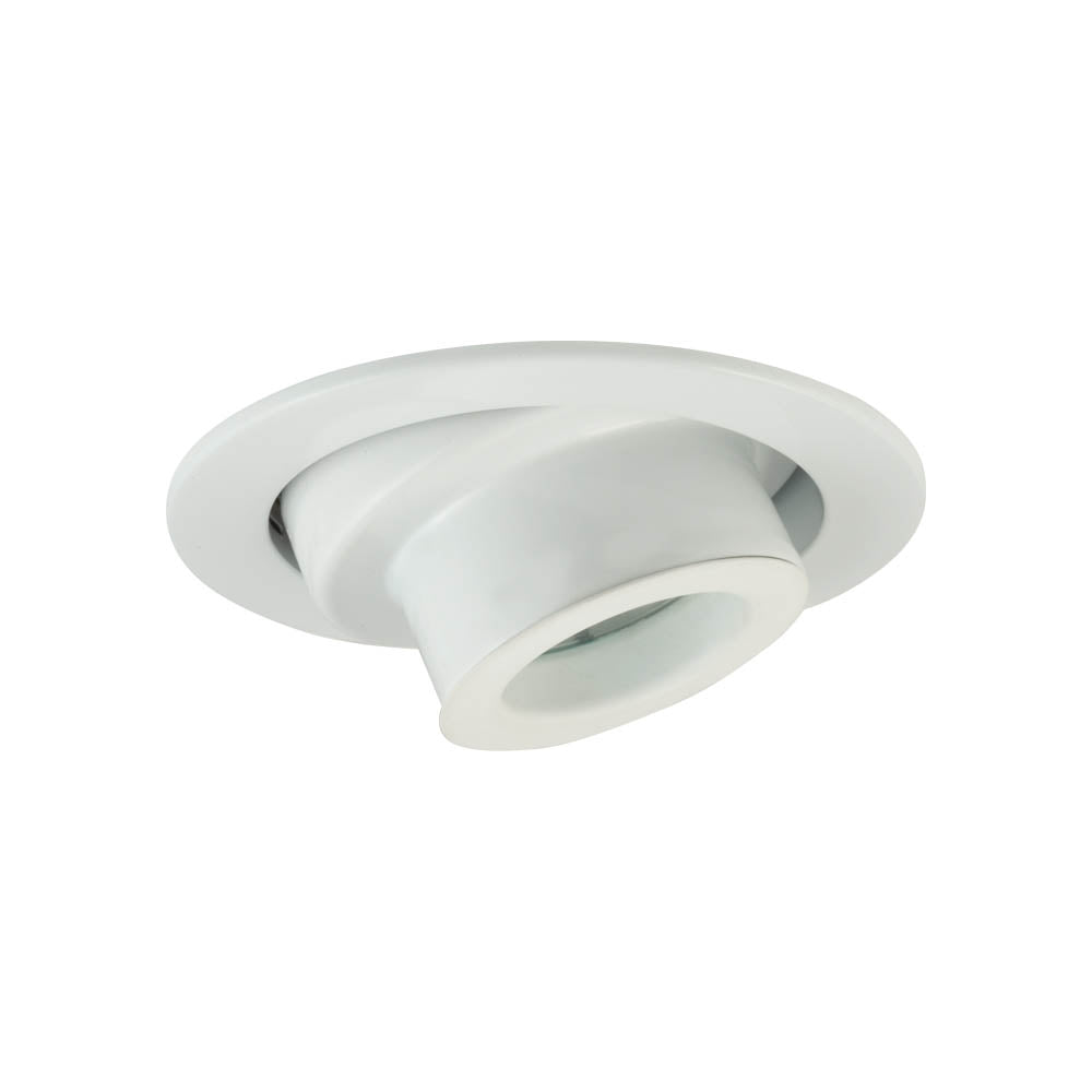 Jesco Lighting TM428WH Adjustable Extended Adjustable Extended Spot Recessed Lighting Trim Recessed Light White