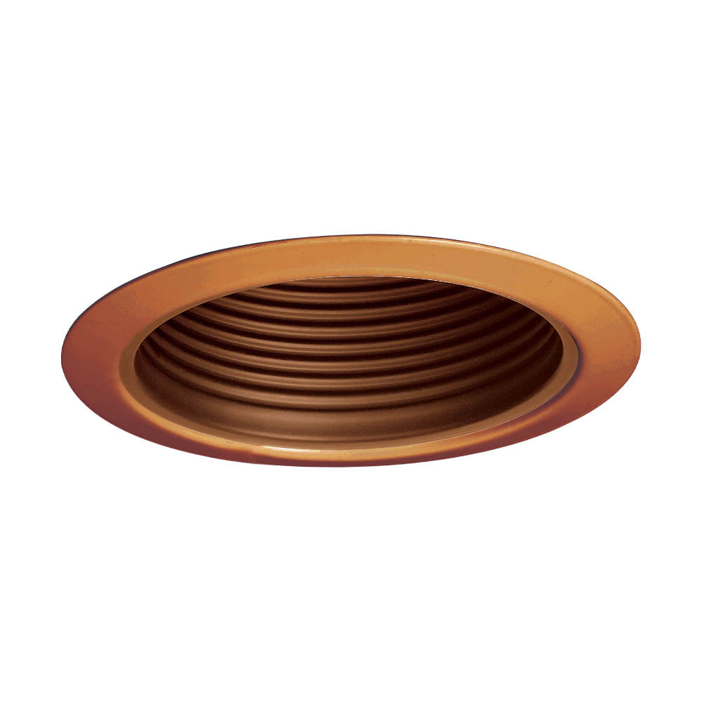 Jesco Lighting TM5509ABAB Line Voltage Step Baffle Line Voltage Step Baffle Metal Recessed Lighting Trim Recessed Light Bronze / Dark