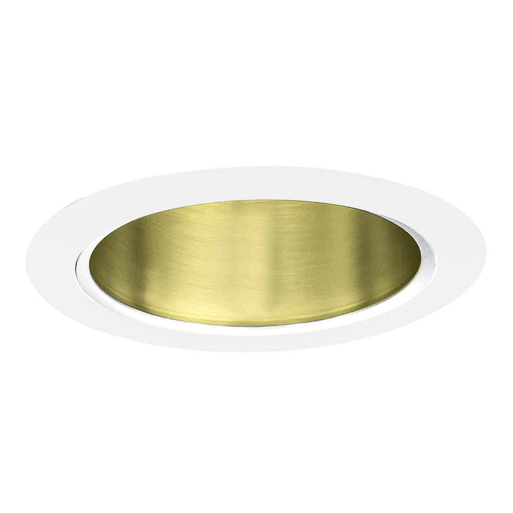 Jesco Lighting TM5510PBWH Line Voltage Aperture Cone Line Voltage Aperture Cone Recessed Lighting Trim Recessed Light White