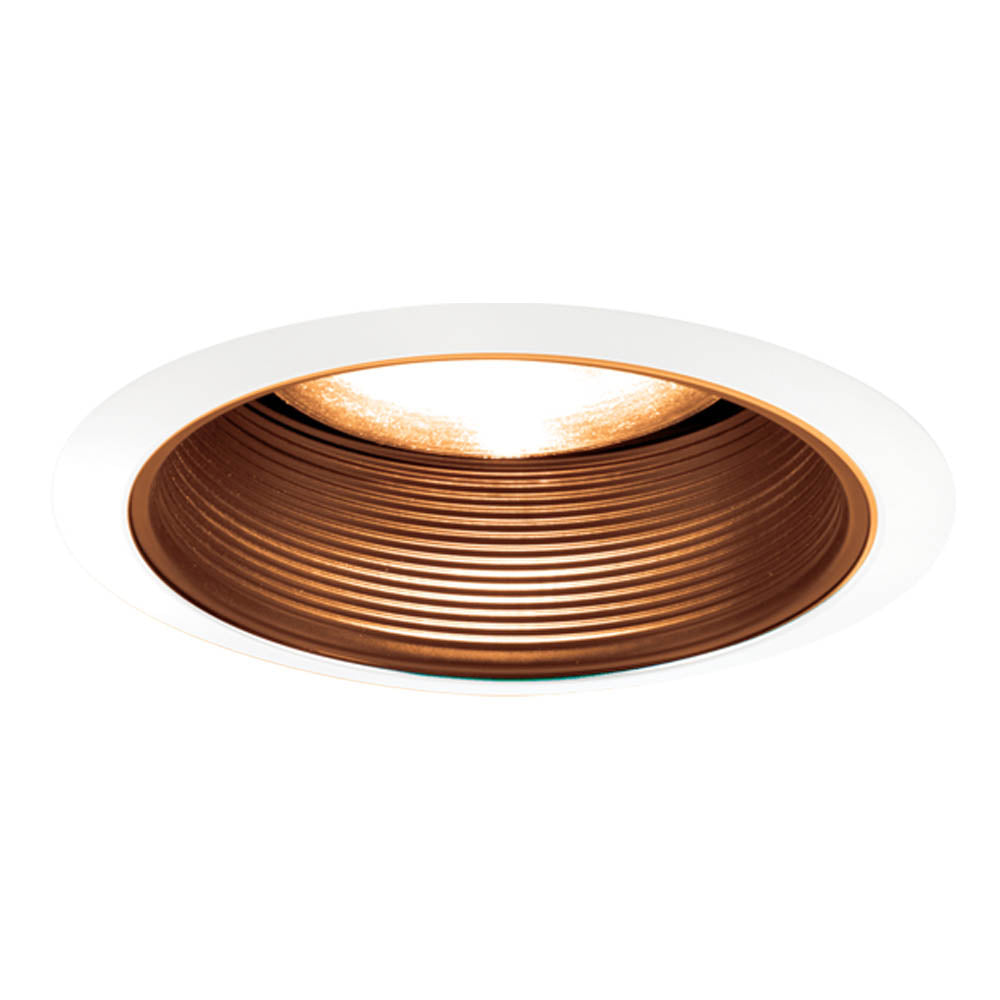 Jesco Lighting TM608ABWH Step Baffle Step Baffle Recessed Lighting Trim Recessed Light White