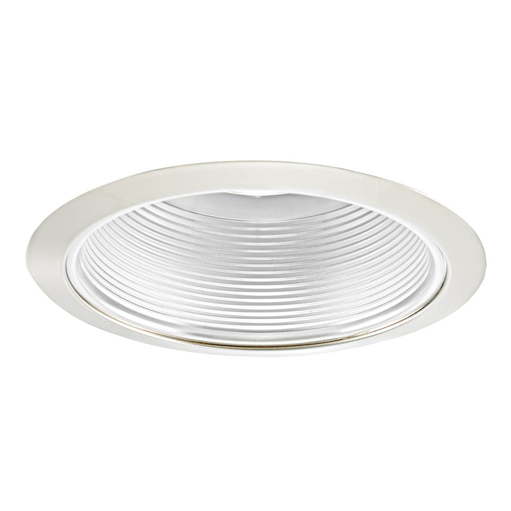 Jesco Lighting TM609WHWH Step Baffle Step Baffle Recessed Lighting Trim Recessed Light White