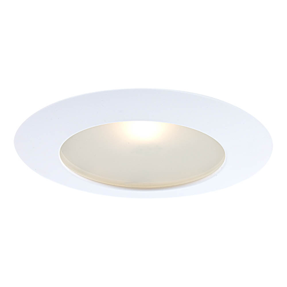 Jesco Lighting TM616WH Flat Shower Flat Shower Recessed Lighting Trim Recessed Light White