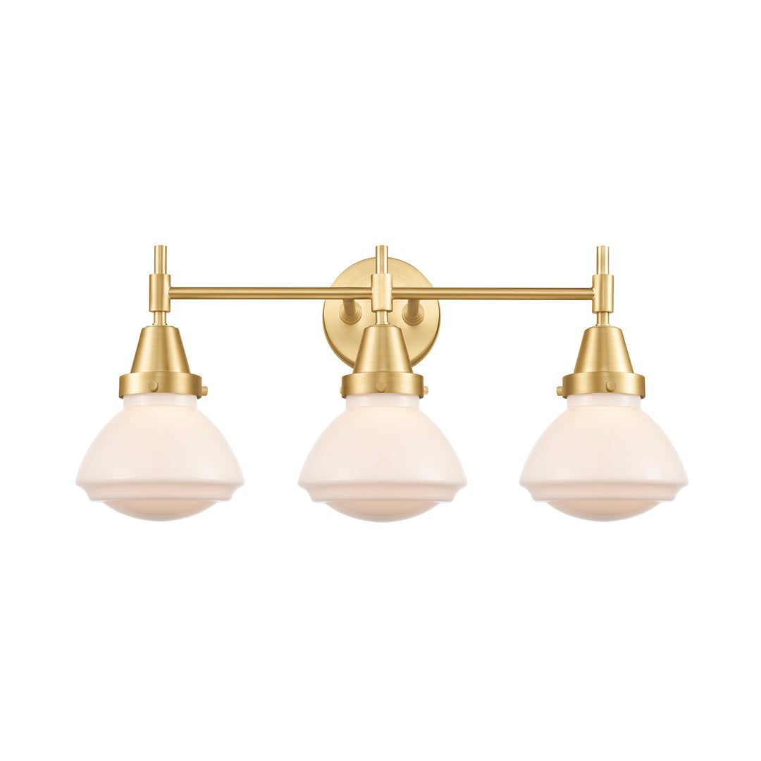 Innovations Caden 447-3W-SG-G321 Bath Vanity Light 25 in. wide - Satin Gold