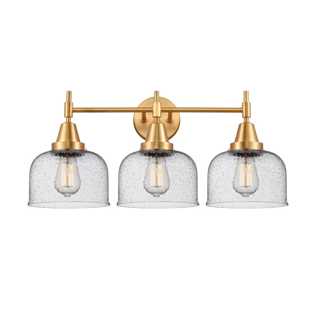 Innovations Caden 447-3W-SG-G74 Bath Vanity Light 26 in. wide - Satin Gold