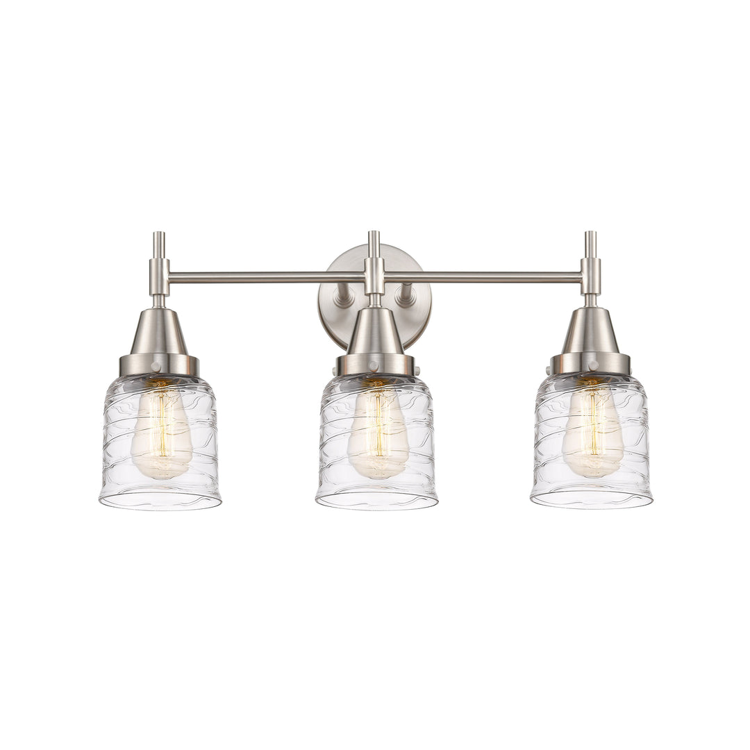 Innovations Caden 447-3W-SN-G513 Bath Vanity Light 23 in. wide - Satin Nickel