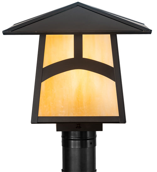 Meyda Tiffany Lighting 45238 Stillwater One Light Post Mount Outdoor Bronze / Dark