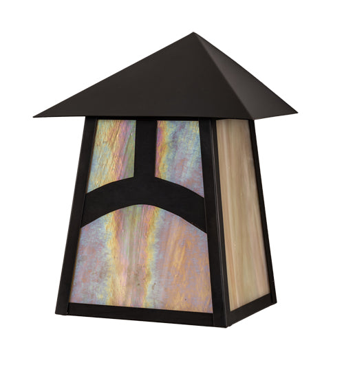 Meyda Tiffany Lighting 45269 Stillwater One Light Wall Sconce Outdoor Bronze / Dark