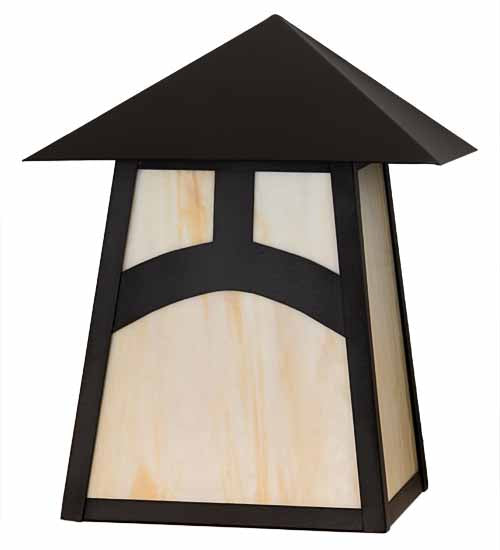 Meyda Tiffany Lighting 45273 Stillwater One Light Wall Sconce Outdoor Bronze / Dark