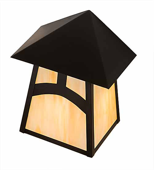 Meyda Tiffany Lighting 45273 Stillwater One Light Wall Sconce Outdoor Bronze / Dark