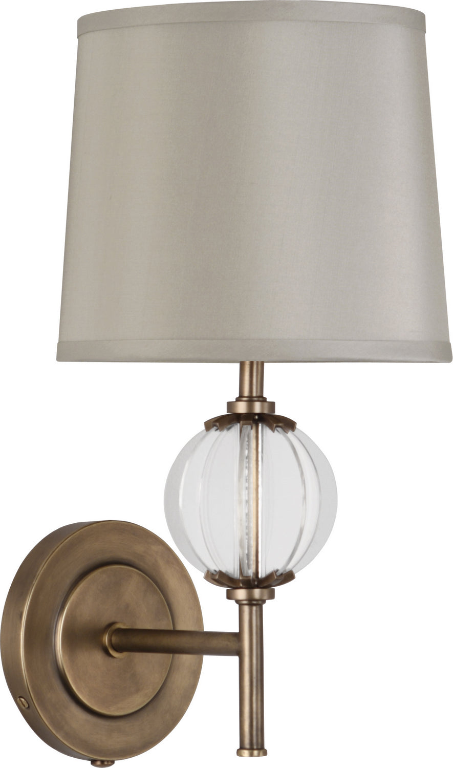 Robert Abbey Latitude 3374 Wall Sconce Light - Aged Brass w/Clear Glass