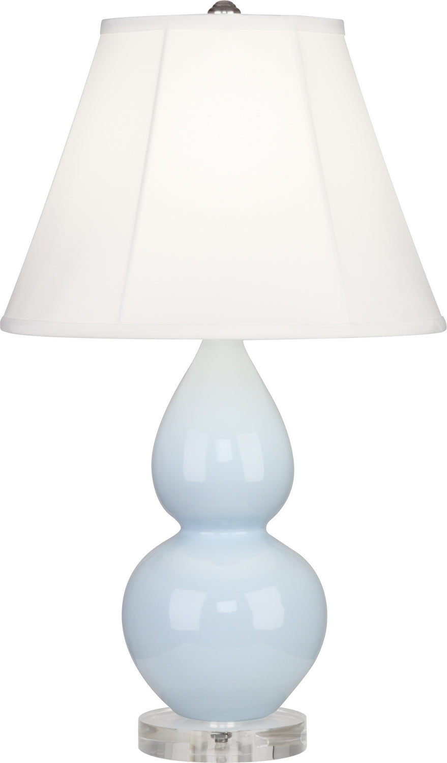 Robert Abbey Lighting A696 Small Double Gourd Lamp Baby Blue Glazed W/Lucite Base