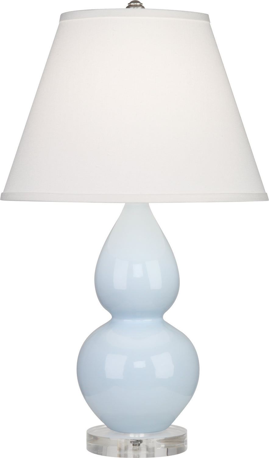 Robert Abbey Lighting A696X Small Double Gourd Lamp Baby Blue Glazed W/Lucite Base