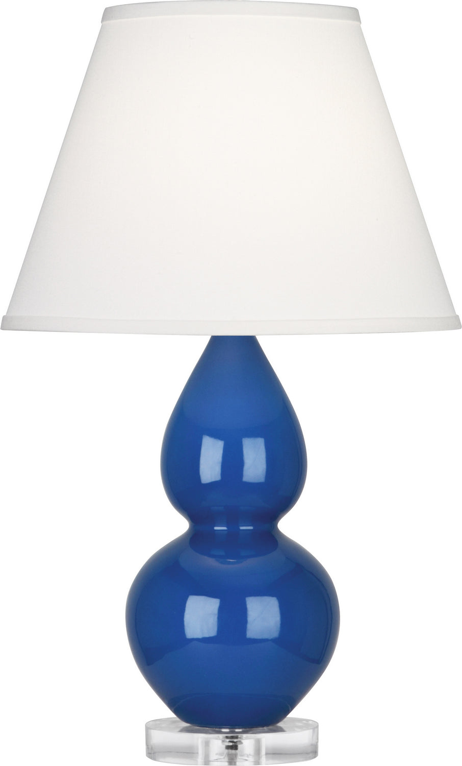 Robert Abbey Lighting A782X Small Double Gourd Lamp Marine Blue Glazed W/Lucite Base