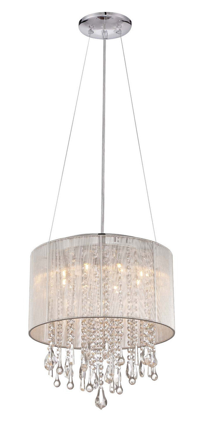 Avenue Beverly Dr. HF1501-WHT Ceiling Light - White Silk String