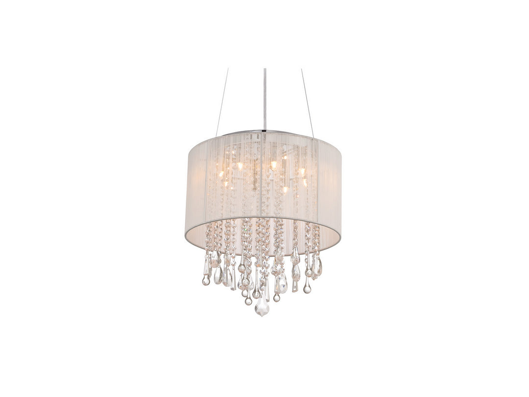 Avenue Beverly Dr. HF1501-WHT Ceiling Light - White Silk String