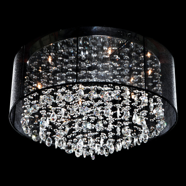 Avenue Riverside Dr. HF1505-BLK Ceiling Light - Black Organza Silk