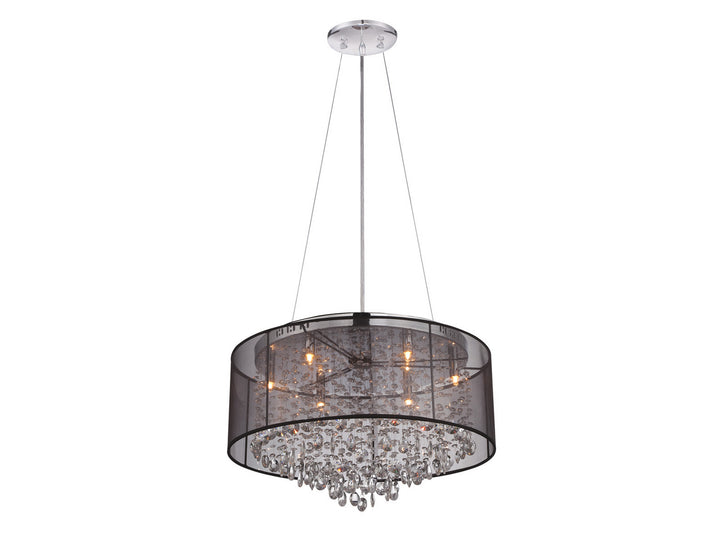 Avenue Riverside Dr. HF1505-BLK Ceiling Light - Black Organza Silk